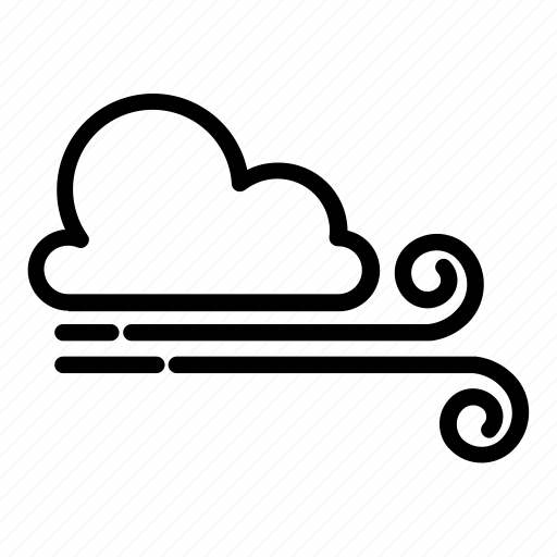 Cloud, cloudy, storm, wind, windy, forecast, weather icon - Download on Iconfinder