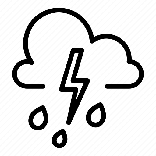 Clouds, cloudy, heavy, rain, raining, thunder, thunderstorm icon - Download on Iconfinder