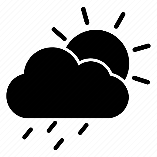 Cloudy, drizzle, light rain, rain, raining, sunshower icon - Download on Iconfinder