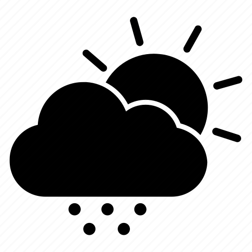 Cloud, daytime, forecast, snow, snowfall, sun icon - Download on Iconfinder