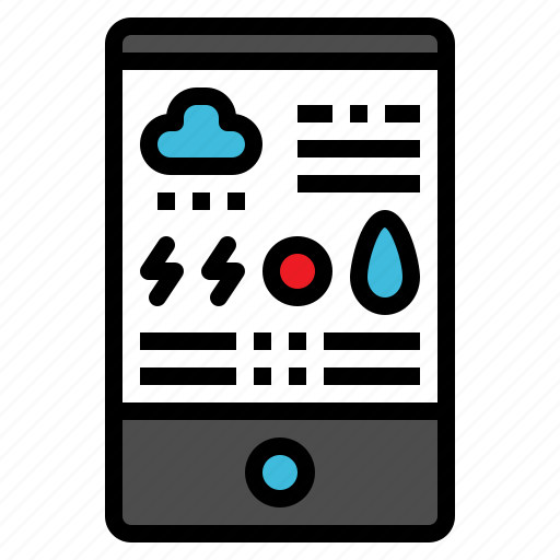 App, application, forecast, mobile, weather icon - Download on Iconfinder