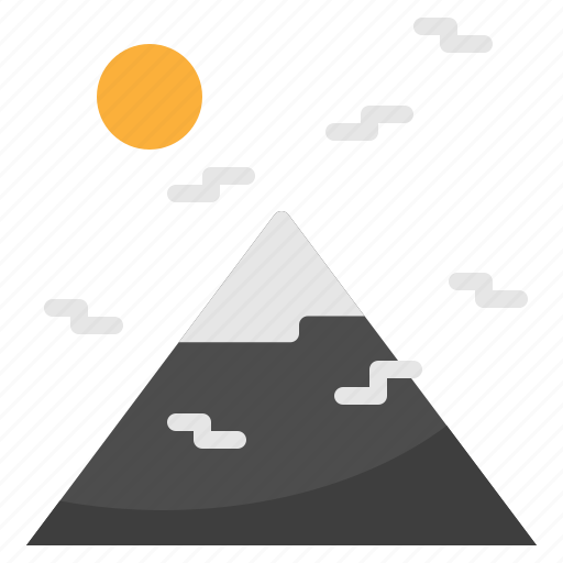 Clear, landscape, mountain, sun, weather icon - Download on Iconfinder