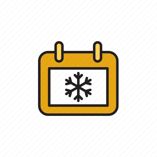Forecast, meteorology, weather, calendar, snow, snowflake, winter icon - Download on Iconfinder