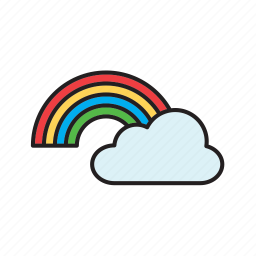Forecast, meteorology, weather, bow, cloud, rainbow icon - Download on Iconfinder