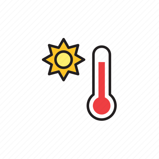 Forecast, meteorology, weather, hot, sun, temperature, thermometer icon - Download on Iconfinder