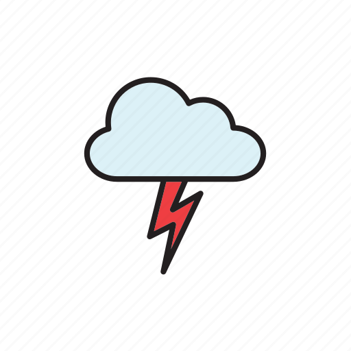 Forecast, meteorology, weather, lightning, storm, thunder, thunderstorm icon - Download on Iconfinder