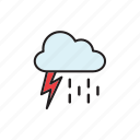 forecast, meteorology, weather, cloud, lightning, rain, thunderstorm