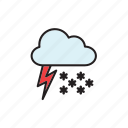 forecast, meteorology, weather, cloud, snow, storm, thunderstorm