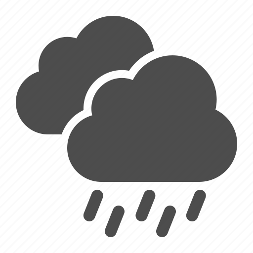 Raining, rain, storm, clouds, cloudy, weather, forecast icon - Download on Iconfinder