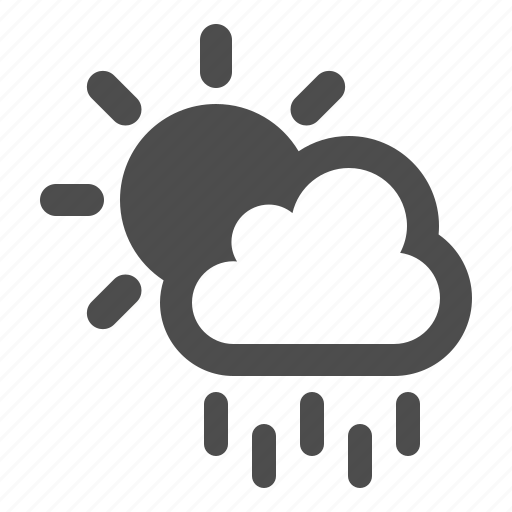 Weather, rain, raining, cloud, sun, forecast icon - Download on Iconfinder