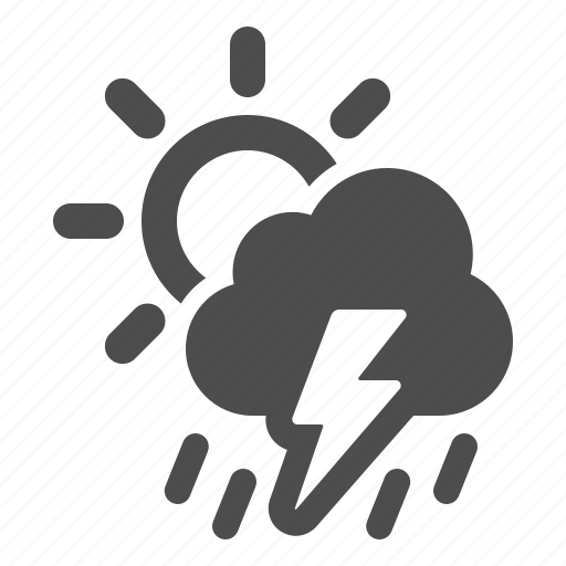 Weather, storm, forecast, rain, raining, cloud, sun icon - Download on Iconfinder