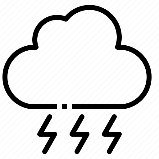 Bolt, cloud, lightning, thunder, weather icon - Download on Iconfinder