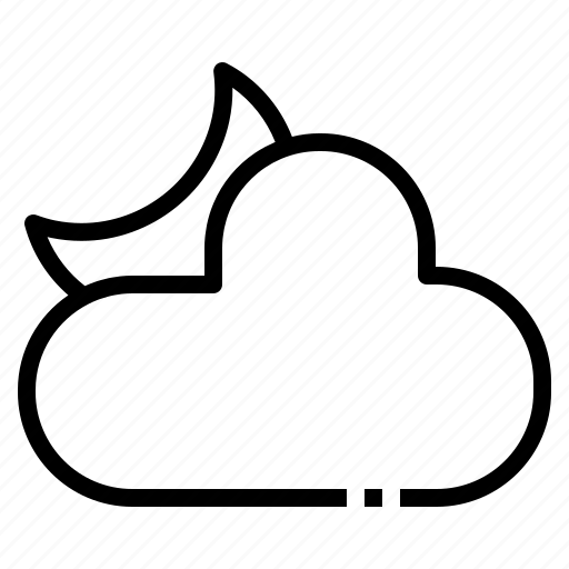 Cloud, cloudy, moon, season, weather icon - Download on Iconfinder