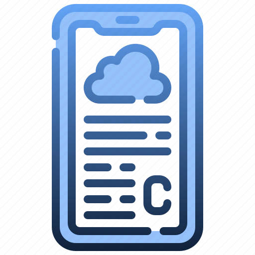 Weather, app, forecast, news, smartphone, mobile, phone icon - Download on Iconfinder