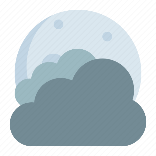 Moon, cloudy, thick, weather icon - Download on Iconfinder