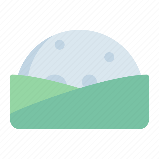 Moonrise, moonset, hill, low icon - Download on Iconfinder