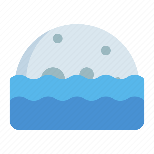 Moonrise, moonset, sea, low icon - Download on Iconfinder