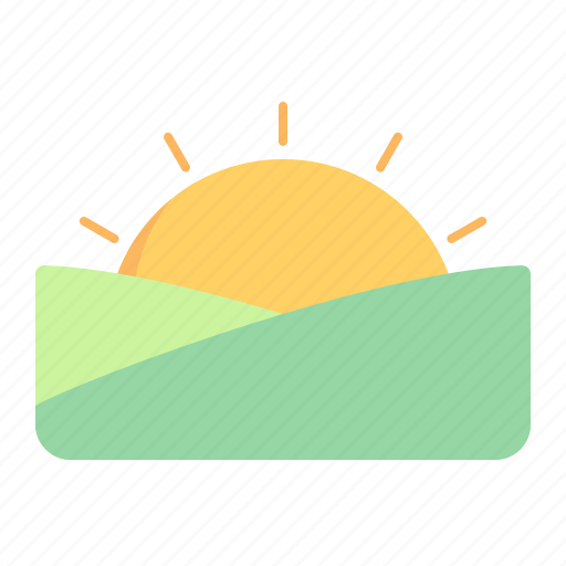 Sunrise, sunset, hill, low icon - Download on Iconfinder