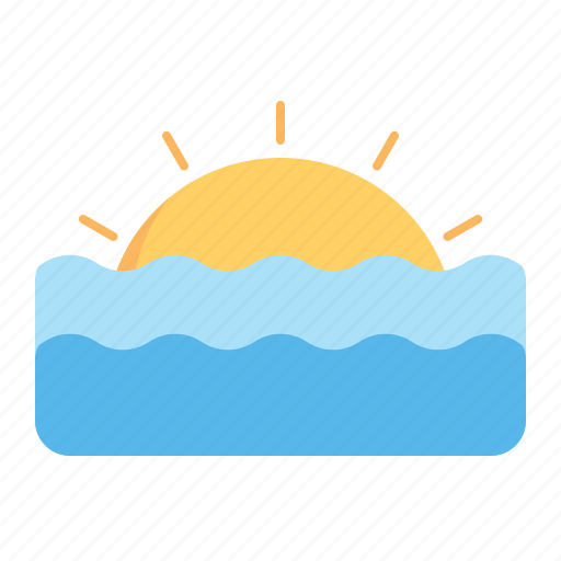 Sunrise, sunset, sea, low icon - Download on Iconfinder