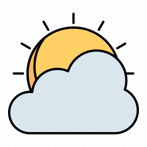 Sun, cloud, cloudy, weather icon - Download on Iconfinder