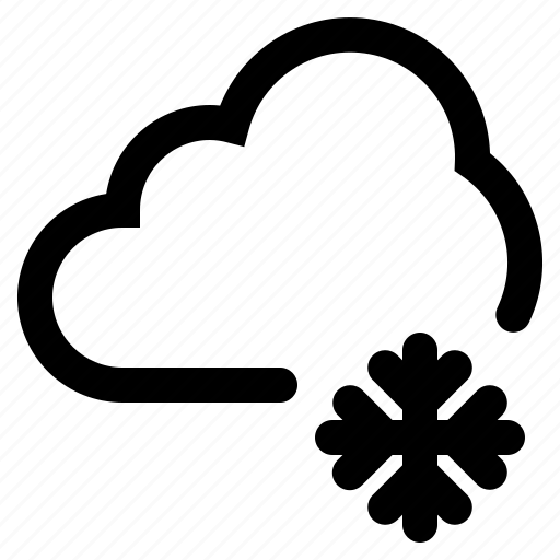 Cloud, cloudy, cold, snow, snowfall, weather, winter icon - Download on Iconfinder