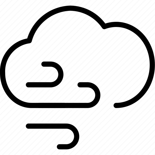 Cloud, cloudy, forecast, weather, wind icon - Download on Iconfinder