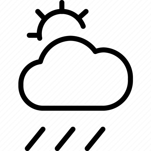 Cloudy, day, rain, sun, umbrella, weather icon - Download on Iconfinder