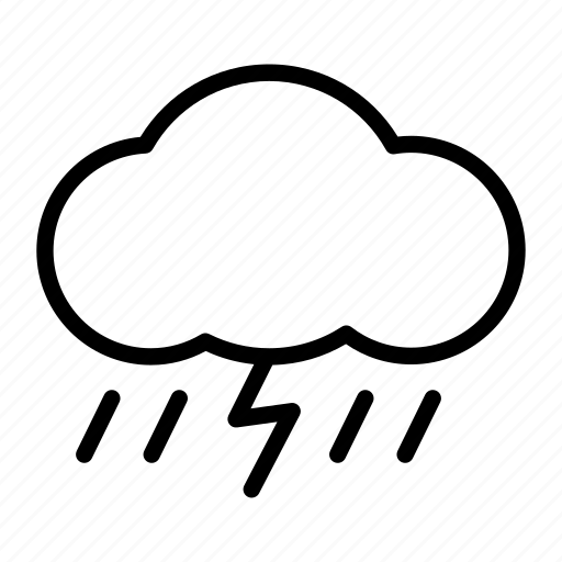 Bolt, cloud, cloudy, forecast, rain, weather icon - Download on Iconfinder