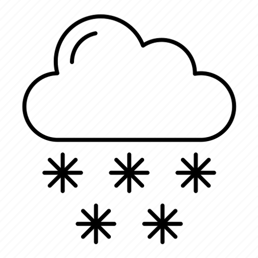 Snow, snow fall, snow flake, cloud, weather icon - Download on Iconfinder