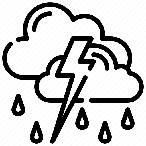 Storm, lightening, rain, weather, cloud icon - Download on Iconfinder