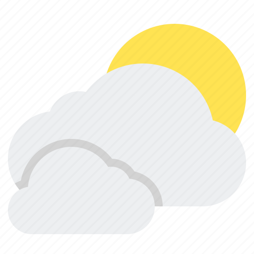 Clouds, cloudy, sun, weather icon - Download on Iconfinder