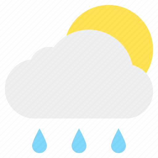 Cloud, drizzle, rain, sun, weather icon - Download on Iconfinder