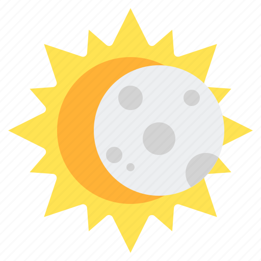 Eclipse, moon, sun, weather icon - Download on Iconfinder