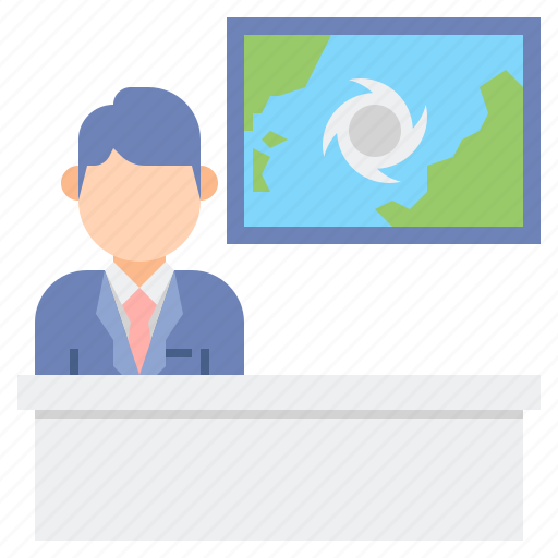 Man, meteorologist, television, weather icon - Download on Iconfinder
