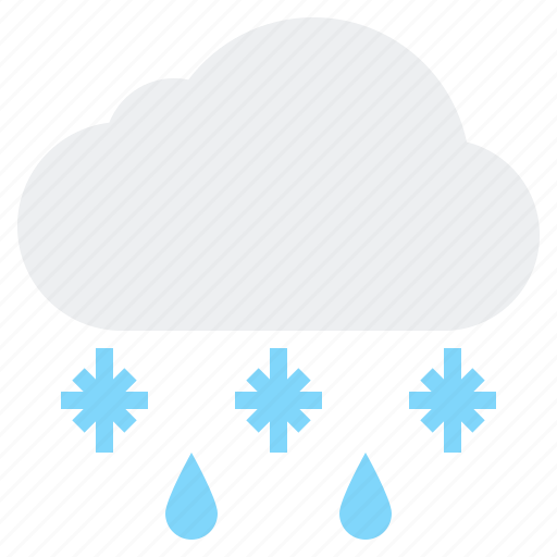 Cloud, fall, rain, sleet, snow, winter icon - Download on Iconfinder
