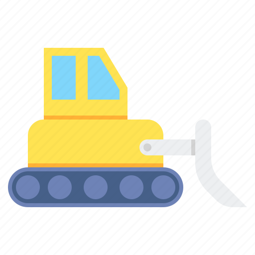Bulldozer, path, snow, snowplow, truck, winter icon - Download on Iconfinder