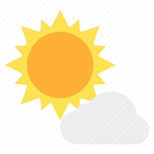 Beautiful, cloud, sun, sunny, weather icon - Download on Iconfinder