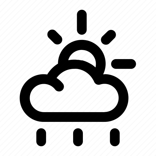 Climate, cloud, forecast, rainy, sun, weather icon - Download on Iconfinder