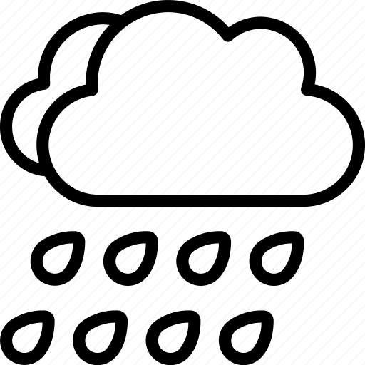 Two, clouds, raining, climate, forecast, rain icon - Download on Iconfinder