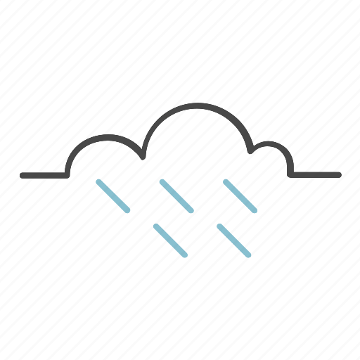 Cloud, color, outline, rain, weather icon - Download on Iconfinder