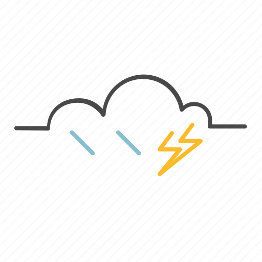 Color, outline, rain, storm, weather icon - Download on Iconfinder