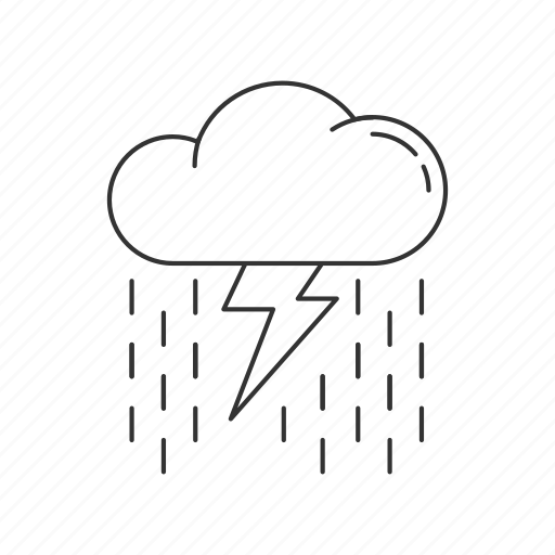 Cloud, stormy, thunder, rainstorm icon - Download on Iconfinder