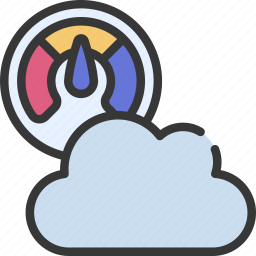 Cloud, performance, climate, forecast, meter icon - Download on Iconfinder