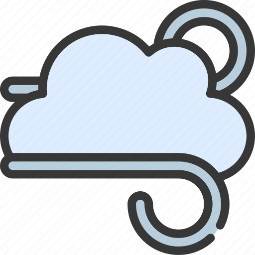Cloud, wind, climate, forecast, windy icon - Download on Iconfinder