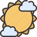 clouds, covering, sun, climate, forecast, cover, sunny