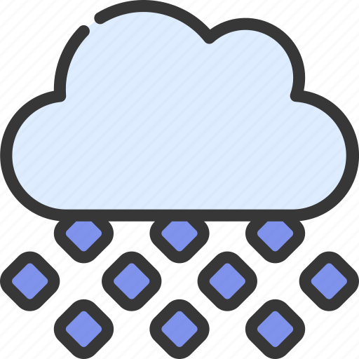 Hail, cloud, climate, forecast, hailing, storm icon - Download on Iconfinder