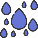 multiple, rain, drops, climate, forecast, raining, droplets