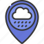 rain, location, climate, forecast, map, pin 