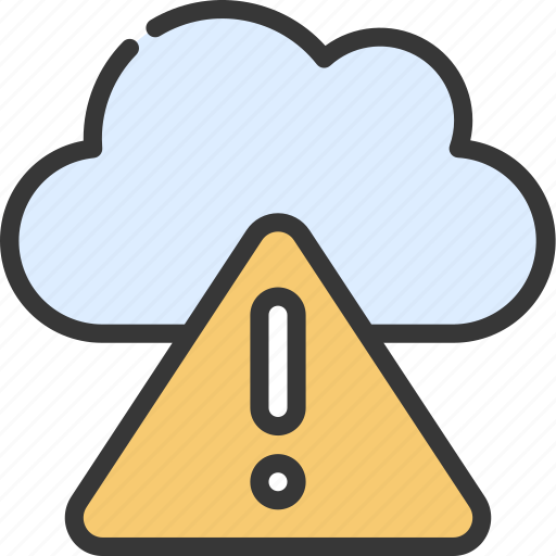 Warning, cloud, climate, forecast, warn, error icon - Download on Iconfinder