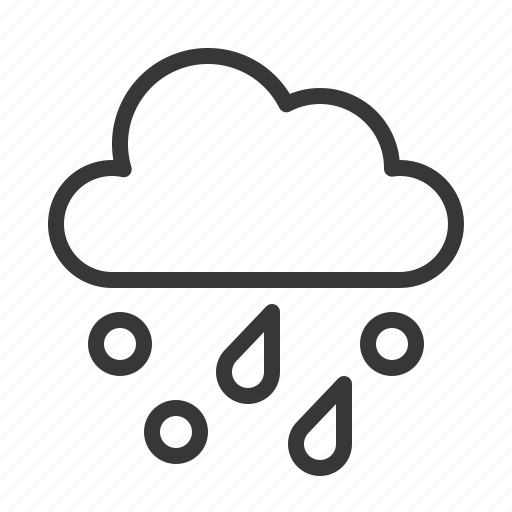 Cold, hail, rain, sleet, weather icon - Download on Iconfinder